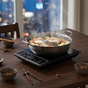 [Hot Item] New Style 2000W Kitchen Electric Stove Portable Cooktops Induction Cooker Multifunction Smart Electric Hot Plate for Household