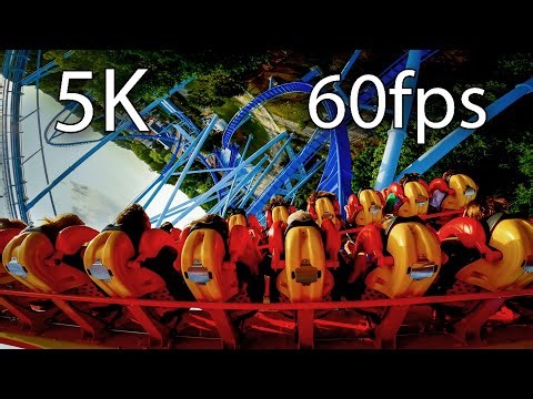 Griffon back seat on-ride 5K POV @60fps Busch Gardens Williamsburg