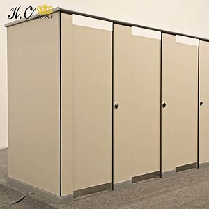 [Hot Item] Solid Wood Grain Simplicity Compact Laminate Panel Toilet Cubicle Partitions System