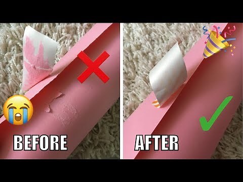 How To Remove Stickers Tape Labels From Paper WITHOUT DAMAGE (HACK)