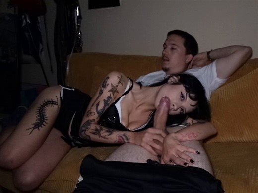 My best friend has a nice dick#onlyfans #nsfw #nsfwtwt #goth #facial #blowjob