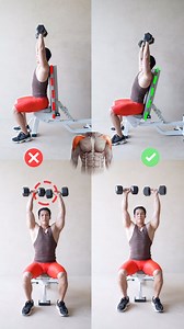 63K views · 2.2K reactions | Seated dumbbell shoulder press | Nail your form | SquatCouple | Facebook