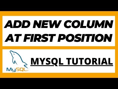 Add new column in beginning of existing table in Mysql tutorial | Insert Column at first position