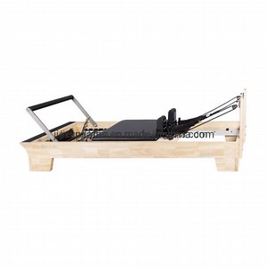 [Hot Item] Classical Wooden Multifunction Pilates Reformer Fitness Equipment Oak Wood