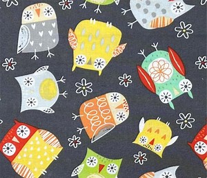 Animal Fabric Colorful Owls on Gray Fat Quarters, Quirky Fun, Cute, Pets, Wildlife, Bright B1 WT - Etsy