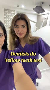 1.2M views · 5.8K reactions | Dentists do Yellow teeth test  #dentists #smile #dentist #trend #filter Dr. Glam Dr. Far Shamsi Farimzzz | Dr.Farah | Facebook