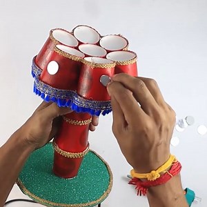 Paper cup lantern DIY for Diwali Festival #crafts #diwali #diwalidecoration #diwalicraft #diy #papercupscraft #bestoutofwaste #recycling #reuse #deepscraft | Deep's CRAFT
