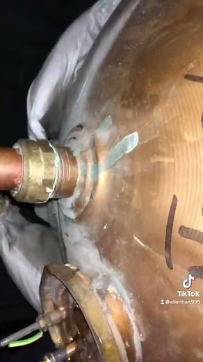 Leaking hot water cylinder