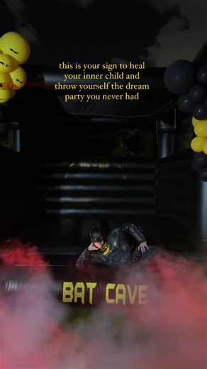 In case you didn’t already know this is Alex, our best and brightest and secret ingredient that makes Bounce Bright shine! We were shocked to discover that he had never experienced a birthday celebration before. That's why we decided to throw him the ultimate Batman-themed party, affectionately known as the 'heal your inner child package.' It was truly a one-of-a-kind experience, and we couldn't be happier to have made his dreams come true. 🦇✨ 🖤 bounce house/balloons/planning: @bounce 💛 backd
