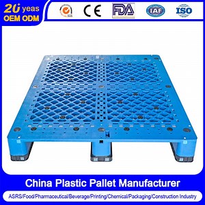[Hot Item] 1200X1000mm Dynamic Load Steel Reinforced Industrial Durable Rackable Warehouse HDPE Four Way Entry Heavy Duty Storage Pallet Plastic for Warehouse Racking