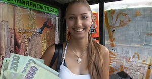 Czech Streets 27: Tall Model by the Pool