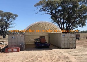 [Hot Item] 20' X 40' PVC Fabric Container Shelter Storage Dome Tent