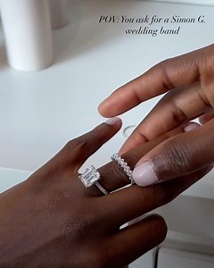 Create an unique stack of diamond rings with Simon G Jewelry! #simongjewelry #ArthursJewelers #MnJeweler #ArthurMoment | Arthur's Jewelers