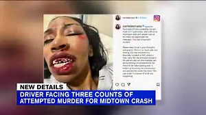 Driver facing multiple charges, including attempted murder, after New Year's crash in Midtown