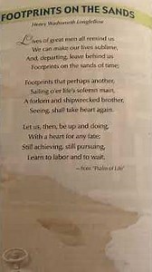 Footprints on the Sands - 8th Grade Poetry
