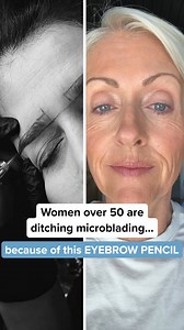 31 reactions | Finally, Eyebrow Pencil created for Women over 50  ✅ Micro-fine tip mimics real brow hairs. ✅ Four shades designed for women over 50, including gray! ✅ Water-resistant, smudge-proof, and sweat-proof ✅ Sturdy, precise tip for easy application ✅ Condition and nourish brows with vitamins | Prime Prometics | Facebook