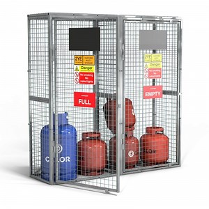 [Hot Item] Modular Gas Cylinder Storage Cage with Padlock for Flammable Gas Cylinders
