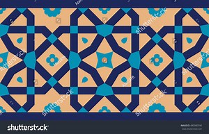 Arabic Floral Seamless Border Traditional Islamic Stock Vector (Royalty Free) 480080590 | Shutterstock