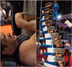 Tough as nails! It took dedication, strength and teamwork to achieve this incredible nine layer bed of nails sandwich 😬 | Guinness World Records