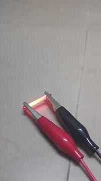 Making graphite glow red hot using electricity