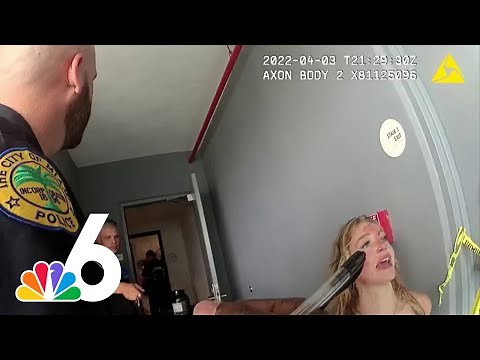 Bodycam footage shows OnlyFans model Courtney Clenney covered in blood after boyfriend's stabbing