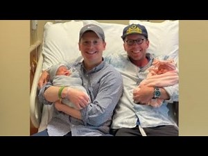Oh Baby! Newborn Twins Delivered By Surrogate Carrying Embryos With DNA From Their 2 Dads