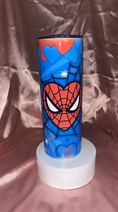 Spider-man Valentine Tumbler - Etsy