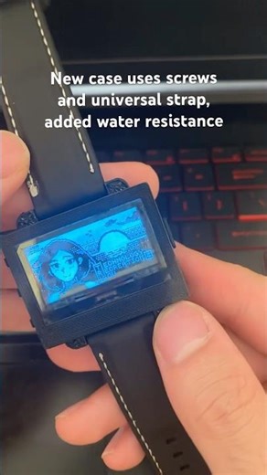 New case design for prototype watch #electronics #microcontroller #engineering #retro #arduino