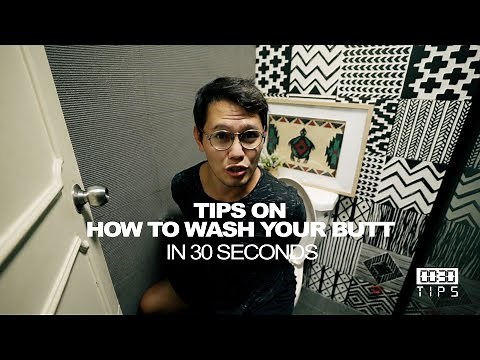 How to Poop and clean yourself with a Bidet - 30 Second Tips