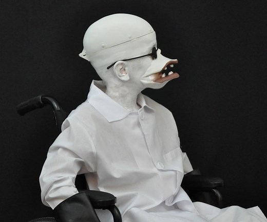 3D Printed Nightmare Before Christmas Costume - Dr. Finkelstein