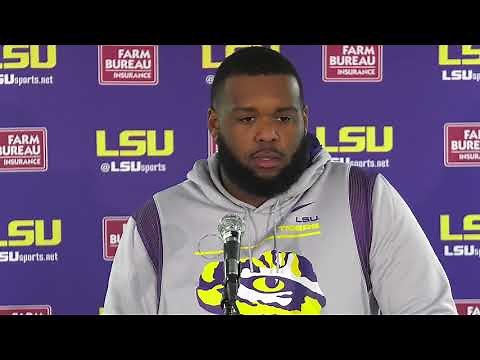 LSU defensive lineman Neil Farrell Jr Alabama Postgame press conference
