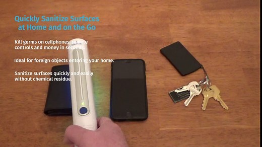 SUNCATCHER UV Sanitizing Wand - Portable UVC Light Disinfection Lamp - Travel, Home & Work