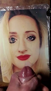 The Golden Girl covered with cum & pee