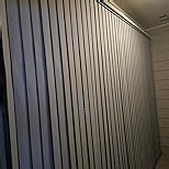 Motorized Vertical Blinds Compatible with Alexa Google Home, Light Filtering Sliding Door Shades Smart Vertical Blinds Remote Control Customize, Brown