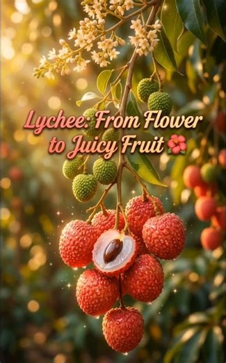 How Lychees Grow 🍒 | From Flower to Fruit in 90–120 Days | FarmyBloom