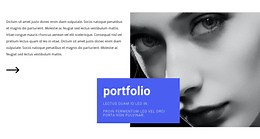 Resume of the fashion model - Website Template by Nicepage