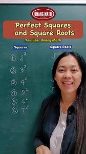 116 reactions · 13 shares | Perfect Squares and Square Roots #math #squareroot #PerfectSquares #mathtutorial | Unang Math | Facebook