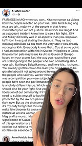 201K views · 4.5K reactions | To Afam Hunter: Before advocating for gender equality, you should start by advocating for yourself—learn how to respect the victories of others. You don’t have to like everything, but practice what you preach. | Anne Patricia Lorenzo Diaz | Facebook