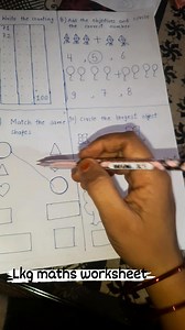 Lkg maths worksheet for annual exam 2026 | Bharti Saini