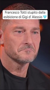 ROMA CONTRO NAPOLI stupito dalla #cover di #gigidalessio 🩵 #francescototti 💛❤️