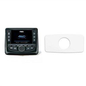 Wet Sounds WS-MC-2 With Marine SEADASH3W Universal Marine 3" Radio Dash Kit - White - Walmart Business Supplies