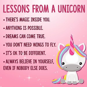 Lessons from a unicorn | Quotes for Women | Facebook
