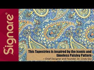 Signare tapestry design - The creation of Paisley pattern