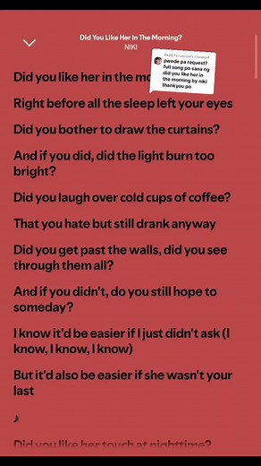 We Don't Talk Anymore: Complete Lyrics by NIKI