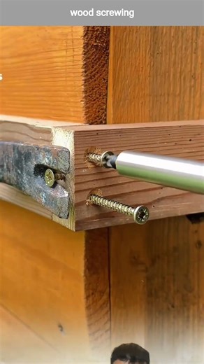 wood screwing
