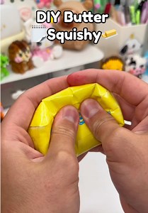 DIY Mini Paper Butter Squishy – Easy Paper Squishy Craft