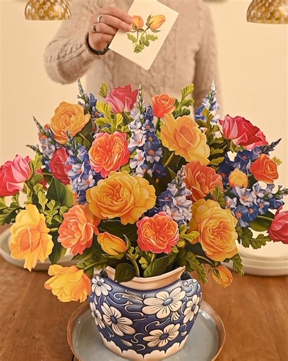 62K views · 141 reactions | Give a gift that lasts longer than flowers. Choose from a wide selection of pop-up paper flower bouquets. | Freshcut Paper | Facebook