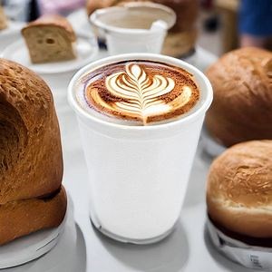 [Hot Item] Biodegradable Disposable Sugarcane Coffee Cups with Lids