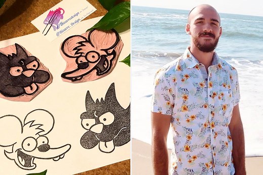 Brian Laundrie sleuths think his 'fun' Itchy & Scratchy art holds 'clues'