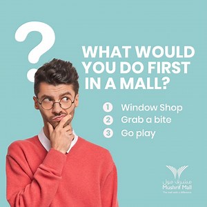 Start your mall adventure with some window shopping, satisfy your taste buds with a delicious meal, or have some fun and play games. Let us know what you do first!!! ابدأ مغامرتك في المركز التجاري ببعض التسوق عبر النوافذ، أو أشبع ذوقك بوجبة لذيذة، أو استمتع ببعض الألعاب الممتعة. أخبرنا ماذا تفعل أولاً!!! #MushrifMall #MallWithaDifference #Games #Puzzle #PuzzleTme #Mushrif #Abudhabi #UAE #Malls #Offers #BestDeals #GreatOffers #UAE | Mushrif Mall